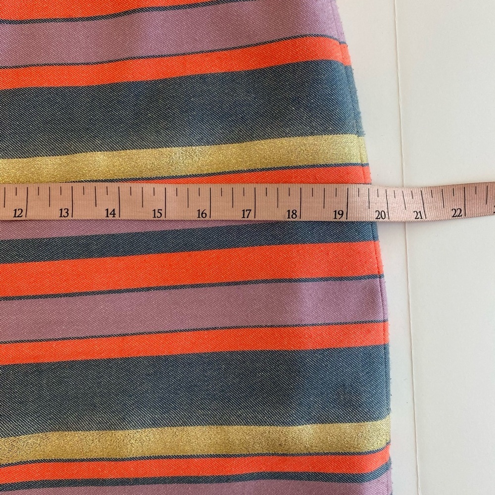JCrew Mid Thigh Striped Skirt - Picture 3 of 6